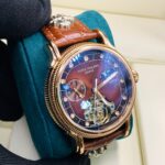 Original Automatic Leather Patek Phillippe Geneve Wrist Watch