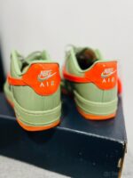 Nike Air Force 1 Low: Oil Green/Platinum Tint-Safety Orange - Image 5